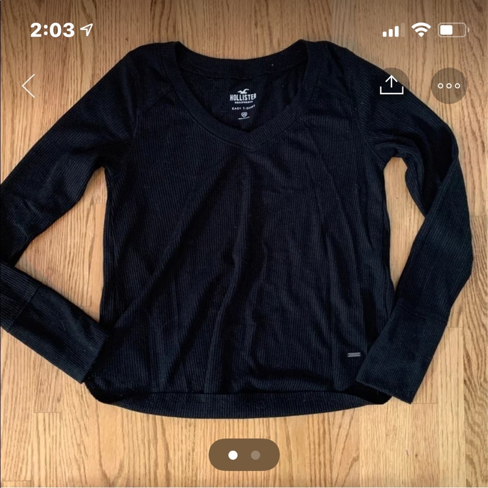 long sleeve v neck